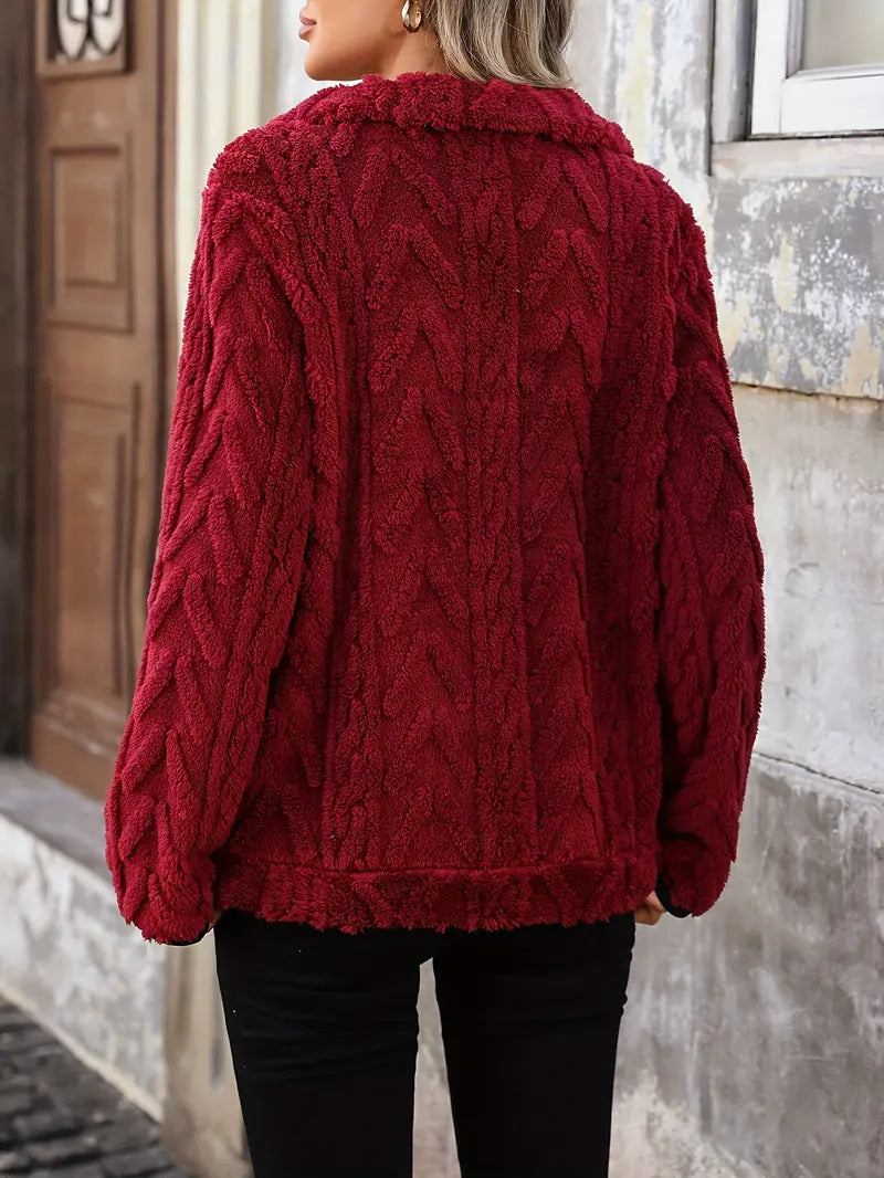 Felpa peluche invernale alla moda