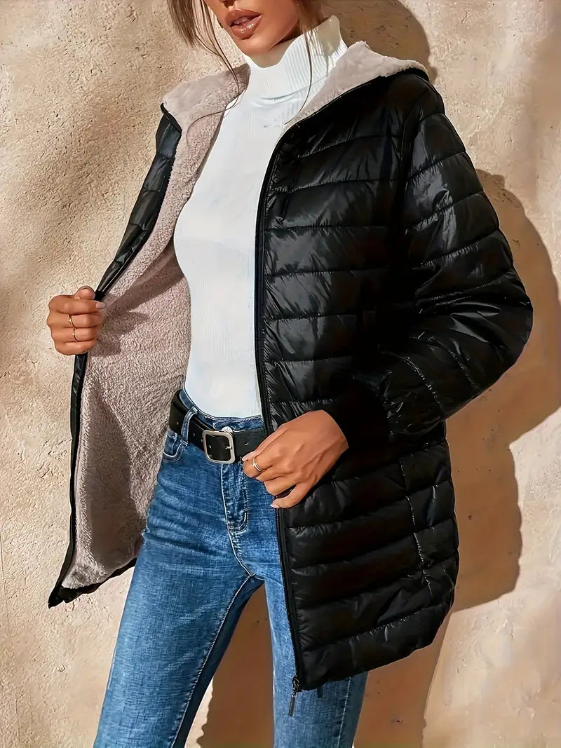 Piumino invernale con pelo interno