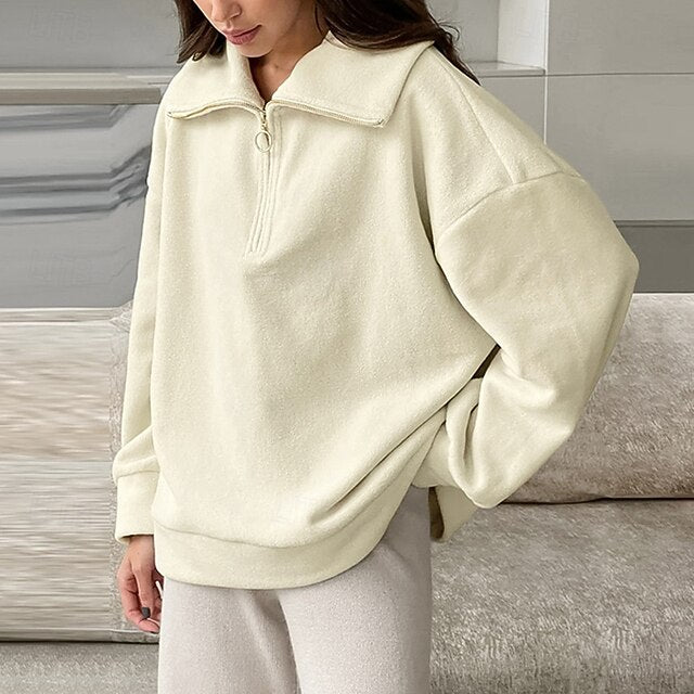 maglione invernale con zip alla moda