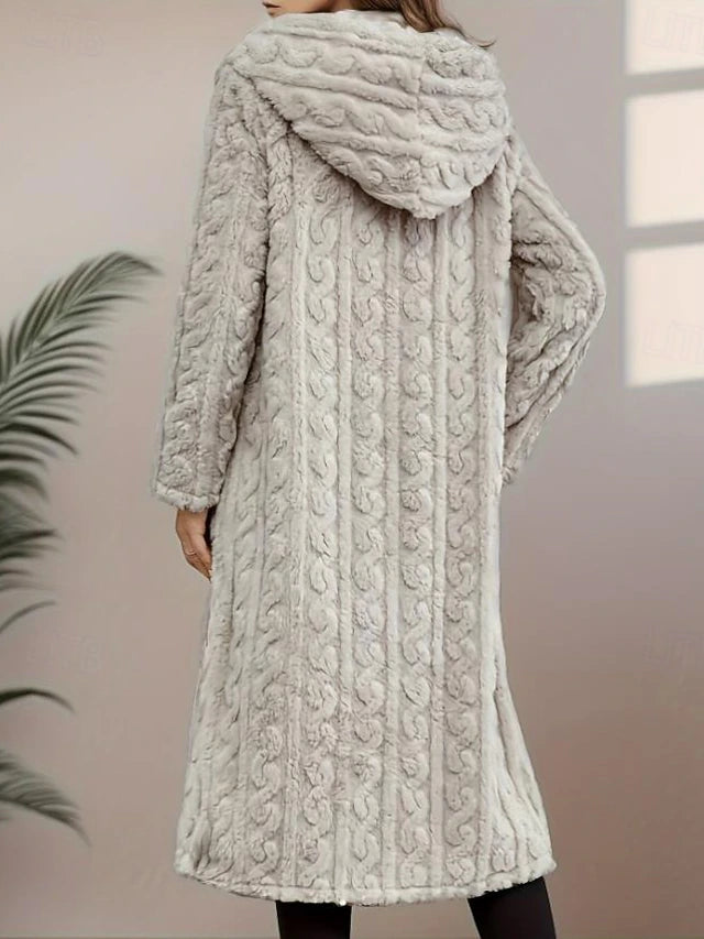 Cappotto lungo con cappuccio